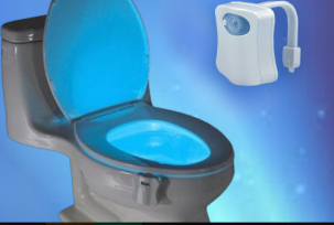 The principle of operation of the backlight for the toilet with a motion sensor