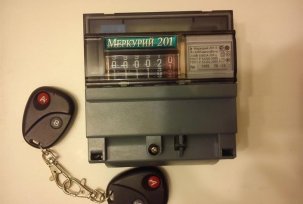 The principle of operation and adjustment of the electricity meter with remote control
