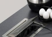 Built-in sockets in the kitchen countertop - installation features