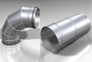 Classification of ducts by materials and sizes
