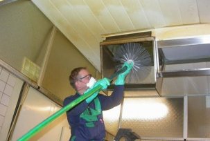 Cleaning and disinfection of ventilation systems