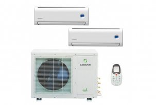 Klimatizační jednotky se dvěma vnitřními jednotkami a jednou vnější