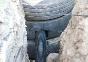 Economy Drain Pit: Second Life of Old Tyres