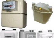 Varieties of gas meters for an apartment