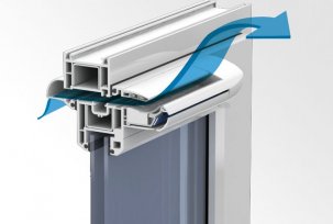 Instalace přívodního ventilačního ventilu v plastových oknech