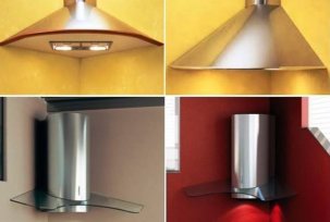 We select the corner hood for the kitchen: classification, advantages
