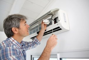 Why air conditioning gurgles inoperative when the wind