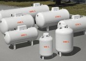 Dispositivo e métodos para instalar um tanque de gás