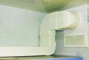 Rectangular and round plastic ventilation ducts