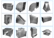 Variasjoner og funksjoner i metallelementer for ventilasjon: kanaler, rør, kanaler, rister