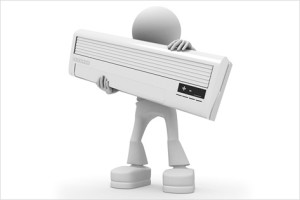 Do-it-yourself air conditioner components: screen, compressor