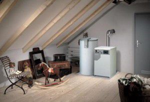 plynový kotel lze instalovat i v podkroví