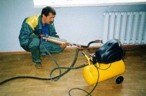 Using a pump to clean a heating system