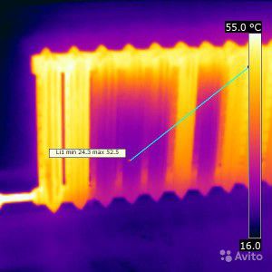 Detecting air congestion in batteries using a thermal imager