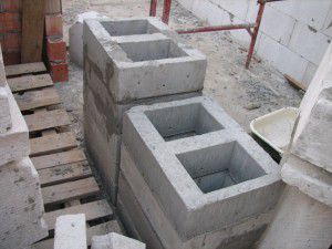 duto de ventilação para bloco de concreto pré-fabricado