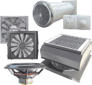 set approssimativo di componenti per la ventilazione domestica