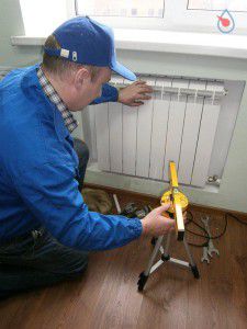 Improper installation of radiators is the reason for poor heating