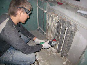 Radiator surface cleaning