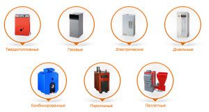 Types of heating boilers