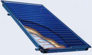 Flat solar collector