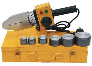 Soldering iron for polypropylene pipes