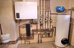 Water heating system at home