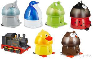 several types of humidifiers in the nursery
